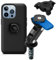 QUAD LOCK Gabelschaft-Handyhalterung für Motorrad mit Vibrationsdämpfer und MAG Hülle für iPhone 13 Pro