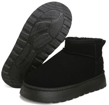 starflare Stivali invernali Donne, Caldo Foderato Confortevole Stivali Donna Stivali, Stivali classici Scarpe invernali Stivali di pelliccia Per Outdoor Stivali invernali Donne Stivali da neve Donne