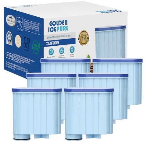 GOLDEN ICEPURE Kaffeemaschinen-Wasserfilter für Philips AquaClean, 6er Pack | Ersatz für Philips AquaClean CA6903/10, CA6903/22 & CA6707/20 – verlängert die Standzeit Ihrer Kaffeemaschine.