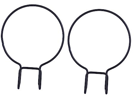 INOOMP Soportes De Hierro Maceta Anillo Colgantes 2 Pcs Aptos para Exteriores Sin Óxido