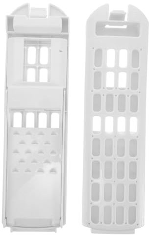 HOMSFOU 2 Pezzi Scatola Scatola Filtro Lavatrice Accessori Camper Accessori Lavastoviglie Lavatrice Camper Portafiltro Lavatrice Filtro Per Lavatrice Plastica Bianca