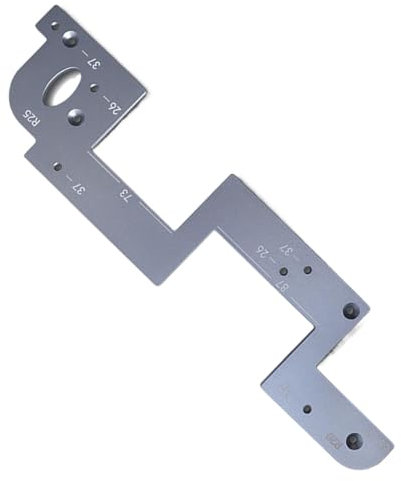 Nuyhgtr Cabinet Hardware Template, Cabinet Pull Template, Heavy Duty Arc, Cabinet Hardware Jig, Efficient Pull Template, Adjustable Router Jig, Professional Router Jig for Cabinet Hardware