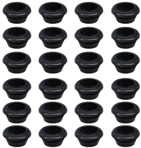 QOMJUFA 24 pcs guide in gomma, accessori camper, piedini in gomma, piedini in gomma, Gommino per Fornello Gommino, con Aste da 5 mm Dometic, Smev e Thetford