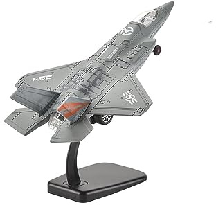 SHOUXI Aviones clásicos Antiguos 1/100 Modelo De Caza Ruso SU35, Modelo De Avión, Decoración De Mesa Conmemorativa De Aviación para Dormitorio, Cafetería(Grey)