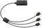 Joselin 5V/3pin ADD-RGB to 12V/4PIN Adapter with 3-Way Splitter 5V ARGB to 12V RGB Converter Sync with Motherboard