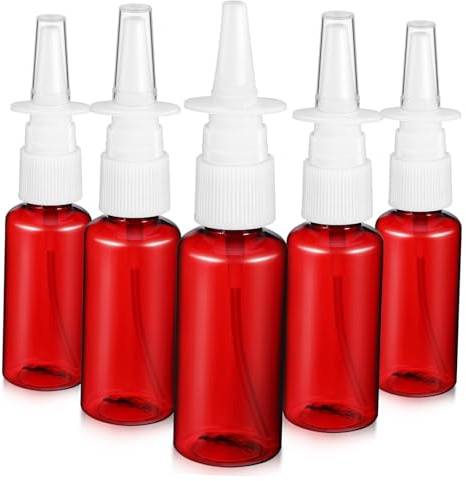 Garneck 5pcs Plastic Empty Spray Bottles Squeezy Mister for Cleaning Refillable Leakproof Portable