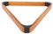 Alomejor 57,2 Mm Schwarzer Kiefernholz Billard Ball Dreieck Rack für Englische Schicke Dekorative Tischdreieck -Rackkompatibel mit House Bar Game Room