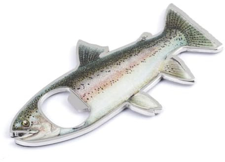 Multi Fantastic Cap Fish Bottle Opener Stainless Steel Textured Beer Opener Opener Opener for Beer Access at Parties and Picnics