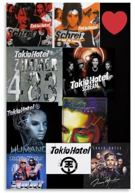 Duboueu Tokio Poster Hotel Rock Band Music Vintage Collage Cover Für Zimmer, Ästhetische Leinwand-Wandkunst, Schlafzimmer-Dekor Poster 12x18inch(30x45cm)