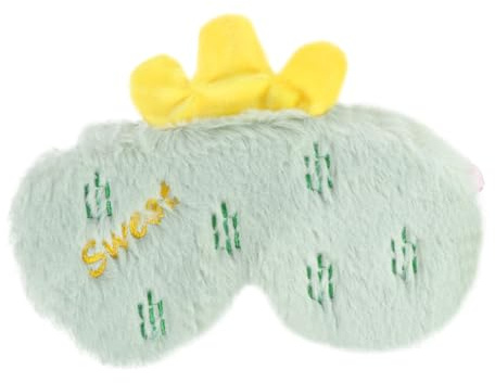 GALPADA Schlaf-augenbinde Aus Plüsch Lichtdicht Mit Cartoon-muster Für Erholsamen Schlaf Angenehm Zu Tragen Für Personen Offenem Licht Nicht Schlafen Können