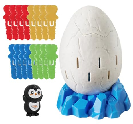 Jumping Penguin Game - 3,9x4,9in Penguin Action Toy, interaktive Neuheit, Multifunktional aufregendes Piratenspiel | Unterhaltsame Tabletop -Aktivitäten für Kinder im Alter von 3 Jahren Unterhaltungsu