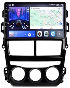 Car Multimedia Radio per Toyota Yaris Vios 2018-2020 Car Radio con Bluetooth Vivavoce, con Hd Touch Screen Supporta Navigazione, Bluetooth, 4 Nucleo 1G+16G