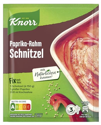Knorr Fix Paprika-Rahm Schnitzel 3 Portionen (21 x 43 g)