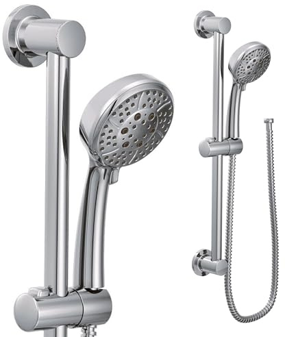 Moen Eco-Performance 3669EP Handbrause mit 4 Sprühmustern, 175 cm langem Schlauch mit 76,2 cm Gleitstange, Chrom