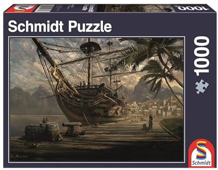 Schmidt Spiele 58183 Schiff vor Anker, 1000 Teile Puzzle