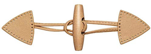 Prym 417712 Knebelverschluss 15 x 5 cm beige