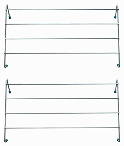 Wilsons Direct 4 Bar Radiator Metal Airer Radiator Towel Holder Clothes Dryer Drying Rack Rail (2 x 4 Bar Airer)