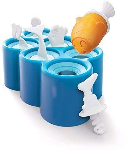 6 Cellules en Forme de Poisson Glace à L'Eau Moules, Plastique Sucette Fabricants, la Reine des Neiges Crème Moule, Pop Fabriquant, à Fabriquant Plateau Cube Moules Poêle Outil Cuisine Fournitures