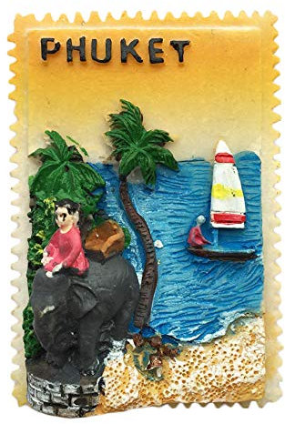 3D Phuket Thailand Kühlschrankmagnet, Souvenir-Geschenk-Aufkleber, Heim- und Küchendekoration, Thailand-Kühlschrankmagnet (Phuket)