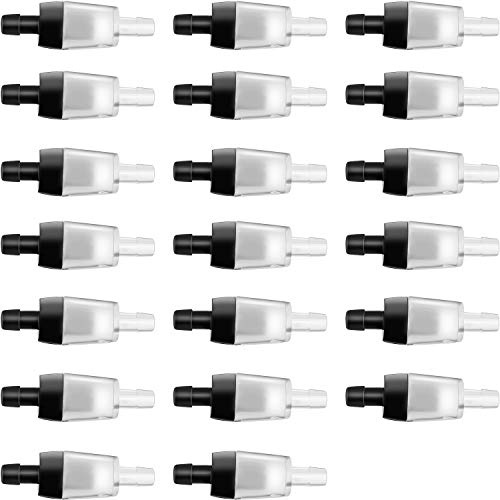 Leinuosen 20 Pcs Aquarium Check Valve Aquarium Air Pump Valve Black