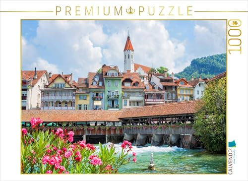 CALVENDO Puzzle Historische Altstadt von Thun | 1000 Teile Lege-Größe 64 x 48 cm Foto-Puzzle für glückliche Stunden