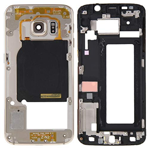Hochwertige Ersatzteile Neu Full Gehäuseabdeckung (Front Gehäuse LCD Rahmen Lünette Platte + Back Plate Gehäuse Kamera Objektiv Panel) für Samsung Galaxy S6 Edge / G925 Defektes Mobiltelefon repariere