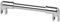 Stabilisierungsstange für Duschen/Haltestange-Set Glas/Glas 90° Ø19mm 1000mm / Runde Stabistange für Duschabtrennung (Oberfläche: Chrom)