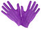 Horror-Shop Violette Handschuhe als Kostümzubehör für Fasching & Halloween
