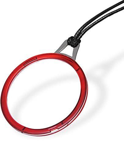 LUFF Lesebrille Damen Herren Halskette Klappbar Tragbar Mit Etui | Umhänge Lesebrille | Klappbares leichtes Design | HD Weitsicht Komfort | Verstellbares Band | Hartschalenetui