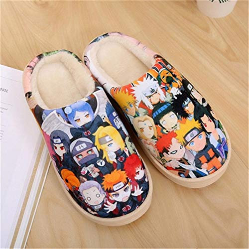DQS Hausschuhe für den Innenbereich, niedlich, japanische Anime, warm, Cosplay-Schuhe für Damen, Plüsch, rutschfest, Einteilig