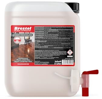 BRESTOL® BODENVERSIEGELUNG 5 Liter - Laminatversiegelung, Parkettversiegelung, PVC-Versiegelung, Holzbodenversiegelung, Langfristiger Schutz für Laminat, Linoleum, PVC & Holzböden