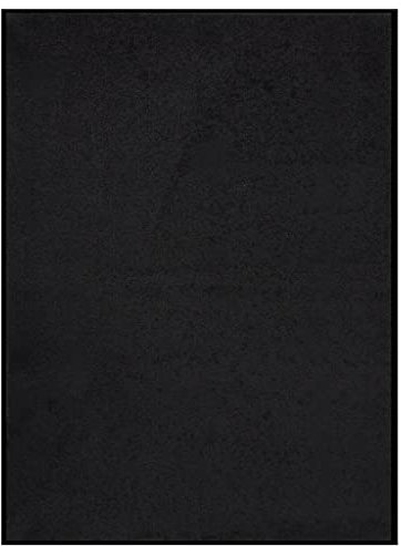 vidaXL Fußmatte Schmutzfangmatte Türmatte Schmutzmatte Sauberlaufmatte Fußabtreter Türvorleger Schmutzfangläufer Teppich Matte Schwarz 60x80cm