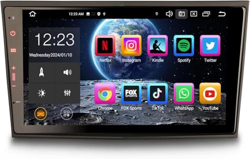 Erisin Android 14 8-Kern 4GB+64GB Autoradio GPS Navi für Opel Antara Astra H Corsa C/D Meriva Signum Vivaro Zafira Combo 8 Zoll Touchscreen BT 5.0 Unterstützt CarPlay Android Auto DAB+ Radio DSP WiFi