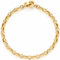 JEWELS BY LEONARDO Armband Clip & Mix Romea • Arm-Kette aus goldfarbenem Edelstahl • massive Kettenglieder in Bohnenform • 18,5 cm Länge • Geschenk Schmuck Damen • 023292