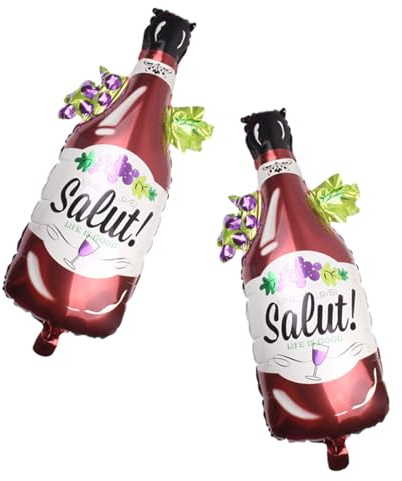 2 Pcs grape Bottle Foil Balloons Birthday Engagement Bachelorette Party