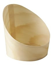 PAPSTAR 50 Snackbecher, Holz Pure Ø 6,5 cm · 7,2 cm