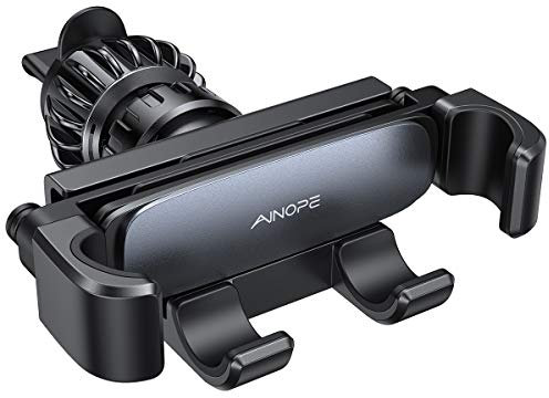 AINOPE Car Phone Holder, 2025 Upgrade Air Vent Gravity Car Phone Mount [Just Slip in] 360° Rotation Phone Holder for Cars Mount Fits iPhone 15 Pro Max 14 13 12 All 4.0''-7.0'' Phones