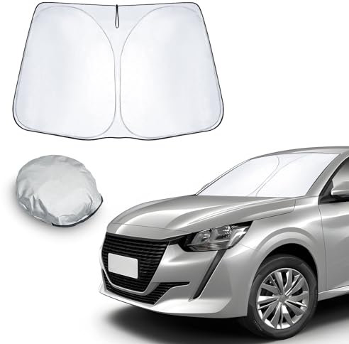 CDEFG Compatible con Peugeot 208 e-208 2019-2023 2024 Parasol Parabrisas Delantero Auto Accesorios