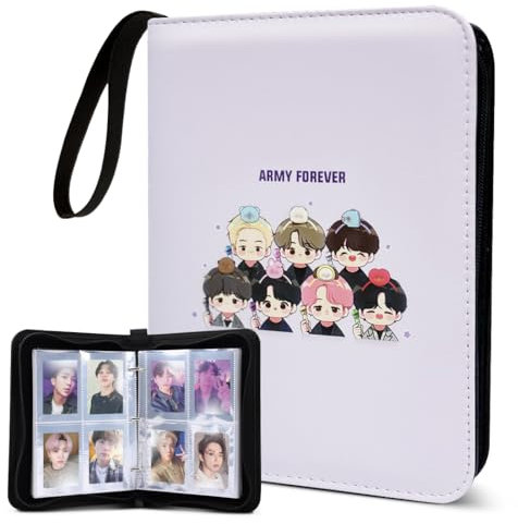 Swico Remado Kpop Merch Photocard Binder Cute 400 Pockets Photocard Holder Book Photo Album für Lomo Cards JUNG KOOK V JIMIN SUGA J-HOPE JIN RM