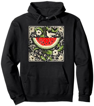 Kostenlose Palästina-Früchte-Wassermelonen-Karte Pullover Hoodie