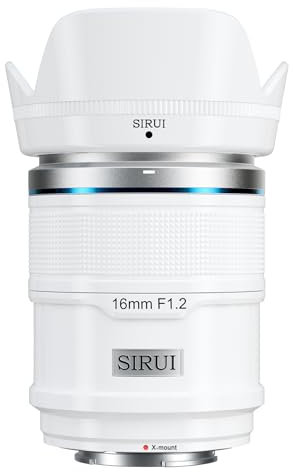 SIRUI Sniper 16mm APS-C Autofokus Objektiv, F1.2 Wide Angle Camera Objektiv,X Mount Objektiv für X-H2s, X-T5, X-M5,X-S20 (X Mount, White)