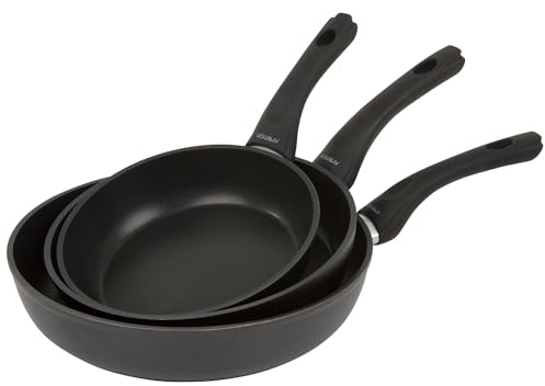 AMBITION Pfannenset 3 teilig Magnat Pfanne 20/24/28 cm aus Aluminium geschmiedet Antihaftbeschichtung alle Herdarten