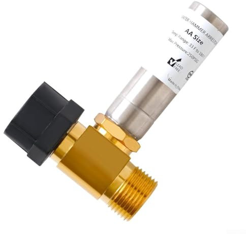 Besttoolifes Stainless Steel Water Hammer Arrestor, 7/8 Female Swivel Ballcock Nut X 3/4 Male Thread, Reduce Banging Noise In Toilets And Pipes, Tee, Toilet