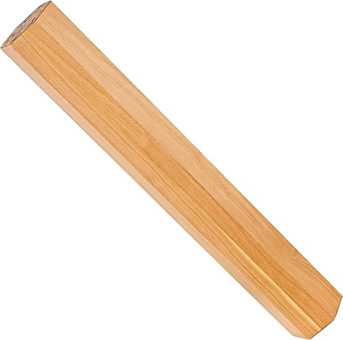 Sonic Energy Regensäule, ca. 30 Minuten, Natur (RM3OAK) | 16 cm im Durchmesser, 101,5 cm lang, 7,1 kg, fließender Klang, Hexagon, Eichenholz, lackiert