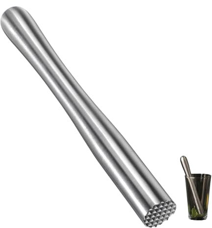 Cocktail Stampfer Muddler,Edelstahl Stößel für Cocktail Stössel Limettenpresse Barstößel Zitronen Stampfer Stössel für Cocktails für Frische Obst Gewürz Limetten Eiswürfel,Bar Party Bankett