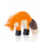 Lilu® Fuchs Rüde mit leuchtendem Herz, Wald Holztiere handbemalt, Holzfigur Spielfigur Tiere aus FSC®-Holz, EN71 und DEKRA Zertifiziert