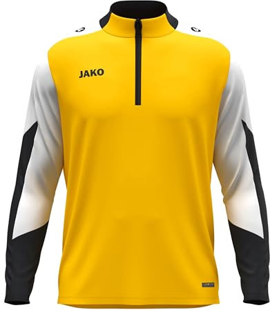 JAKO Unisex Ziptop Dynamic, gelb/weiß/schwarz, L