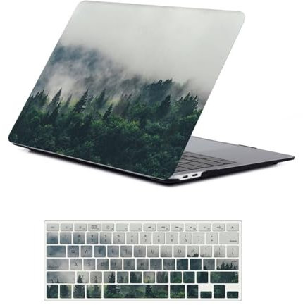 FFBOFFC Hülle Kompatibel mit MacBook Pro 14 Zoll 2023 2022 2021 Freisetzung Modell A2992 A2918 M3 A2779 M2 A2442 M1, Plastik Hartschale Schutzhülle Case & Tastaturabdeckung, Tiefes Gebirge