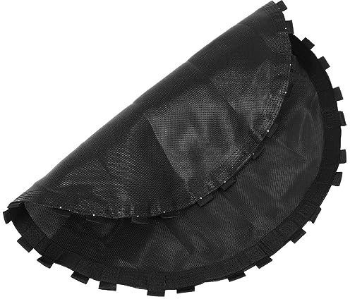 BESPORTBLE Trampolinsprungtuch Trampolinschatten im Freien Unterlage Indoor-Trampolin Pole Trampolin ersatzteile ersatznetz für Trampolin Schwarze Sprungmatte Trampolinkissen pp Black