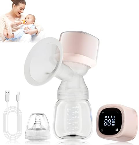 Bwaliffury Sacaleches Eléctrico, Extractor de Leche Eléctrico, 4 Modos y 15 Niveles, Pantalla LCD, Sin BPA, Leche a Prueba de Fugas, Sacaleches Recargable, Silencioso Portátil Sacaleches 24mm Brida